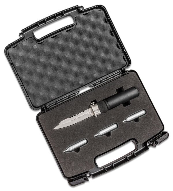 wasp injection knife original black rubber grip