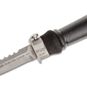 wasp injection knife original black rubber grip