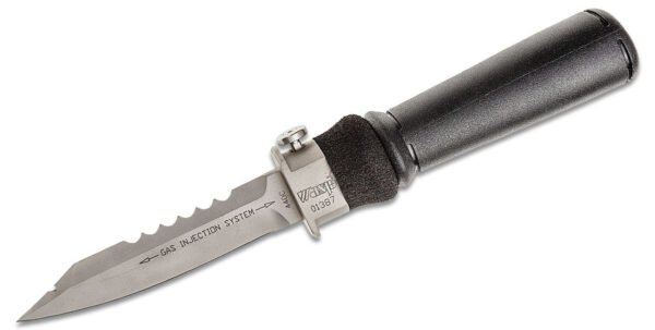 wasp injection knife original black rubber grip