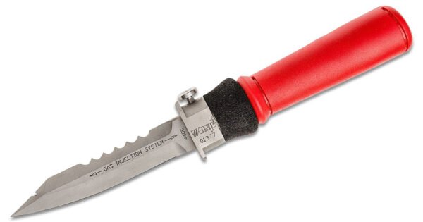 wasp injection knife original red rubber grip