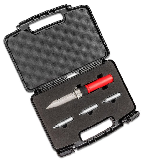 wasp injection knife original red rubber grip